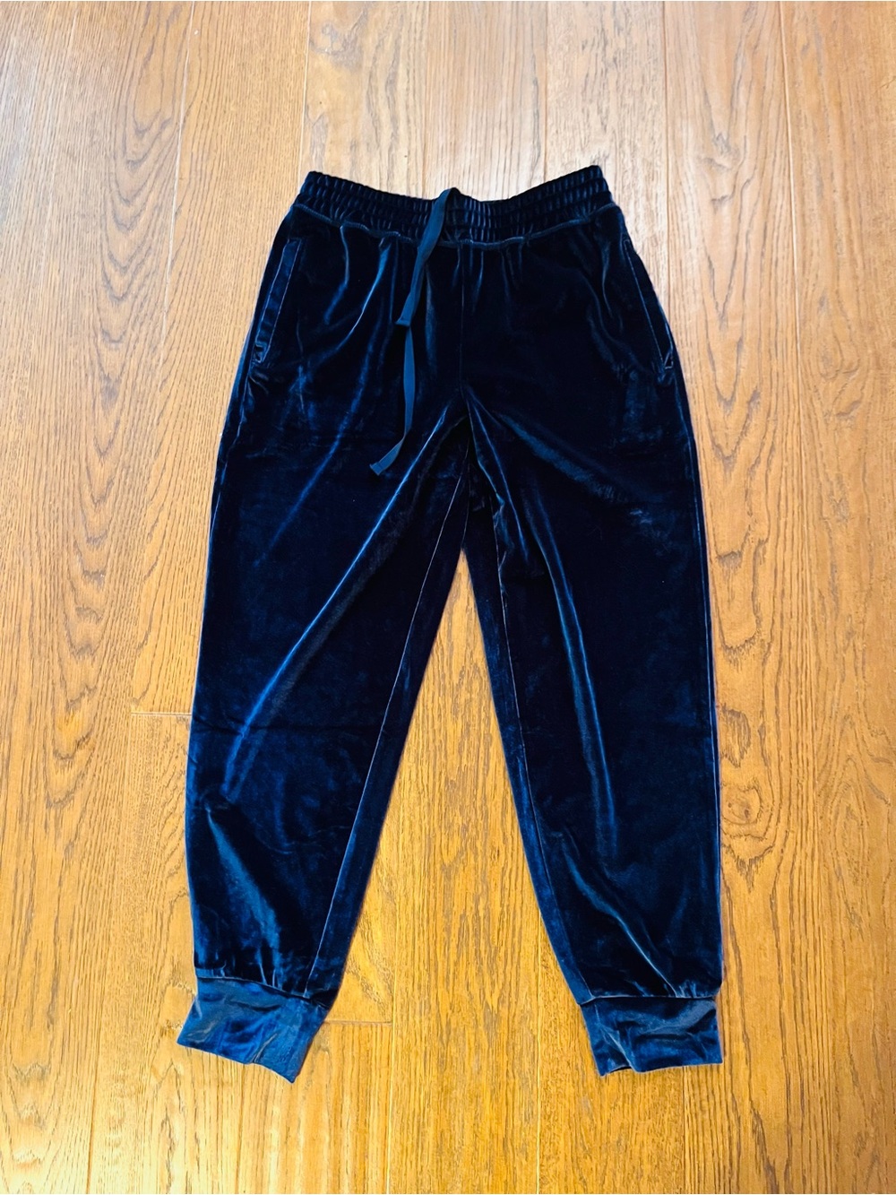 Fabletics Daria Navy Velour Joggers